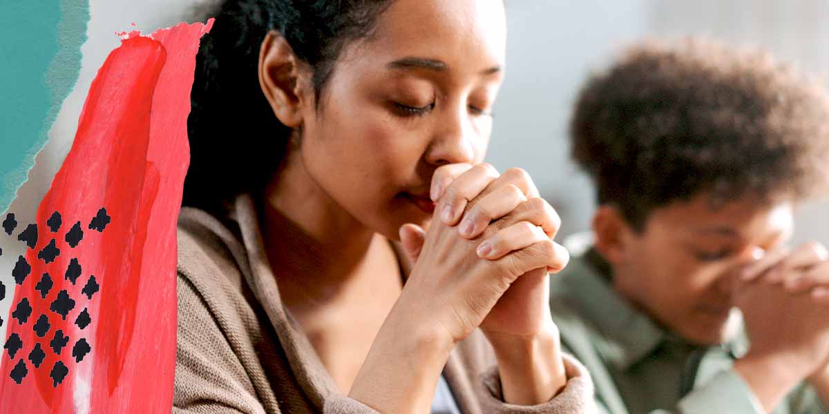 person praying