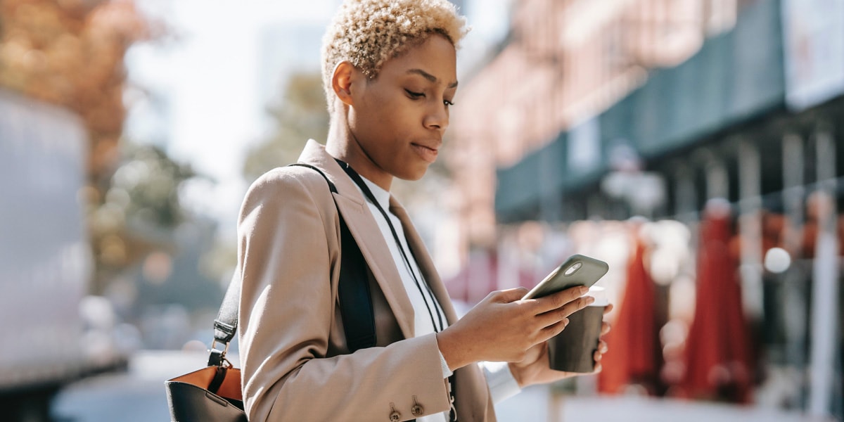 Person using phone